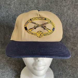 Vintage 90s USA NRA Rifle Association Vintage Hat Snapback Hunting Shooting